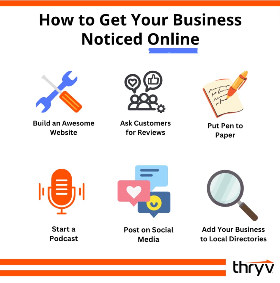 how to get your business noticed online